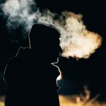 silhouette photography of man